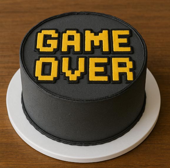 tarta game over